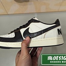 南🔥2023 12月 NIKE Terminator PRM 鱷魚紋 低筒 復古 皮革 男款 白黑 FQ8127-030