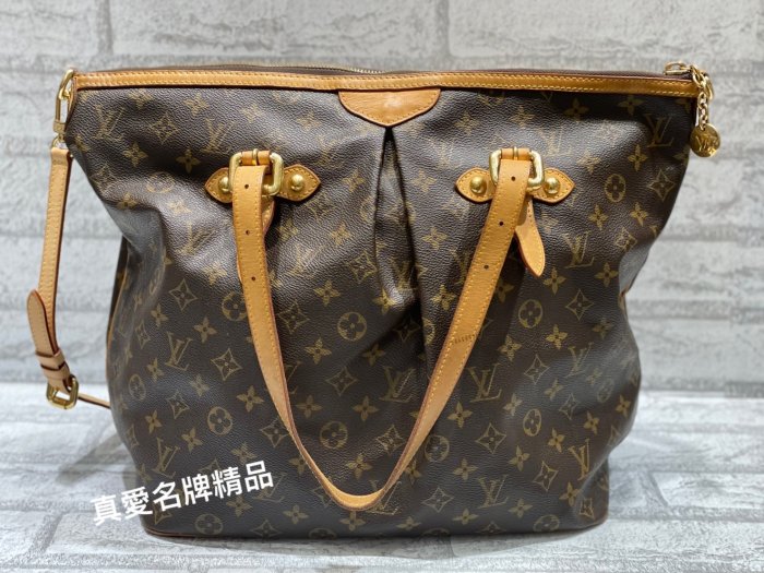 《真愛名牌精品》LV M40146 PALERMO GM 手提/斜背兩用包 **82成新**(59443)