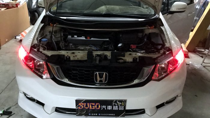 SUGO汽車精品 本田 HONDA CIVIC 9/9.5代/喜美九代 前魚眼超高亮版LED紅色小燈