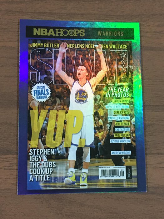 【畢拉卡鋪】Stephen Curry 2020-21 Hoops Slam Holo 熱門系列反光平行畫刊封面特卡