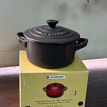 【小麥的店】現貨＊法國 Le Creuset 迷你陶瓷圓烤盅 // 黑色霧面