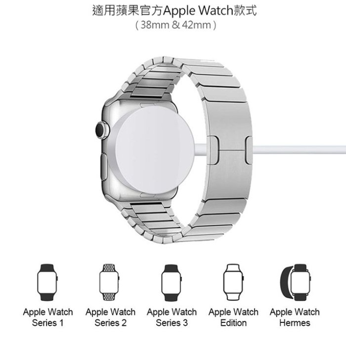 柒 Apple Watch Series3 Nike AW3 磁性充電連接線 磁力充電線 (1公尺副廠)