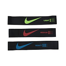 NIKE 抗阻彈力帶 MINI 3 PK(3入 瑜珈繩 健身阻力帶 拉力帶「N1006723013NS」≡排汗專家≡