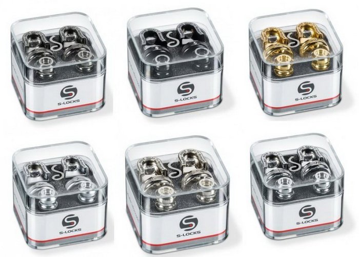 ☆唐尼樂器︵☆德國 Schaller S-Locks 電吉他/ Bass 電貝斯安全背帶扣(亮銀色,賣場另有其他顏色)