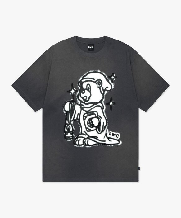 [NMR] LMC 24 S/S Bleached Sprayed Bear Tee