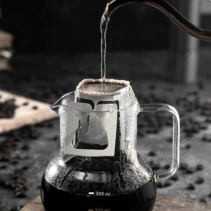 mrwater玻璃分享壺掛耳咖啡壺手沖壺家用耐熱雙層小號濃縮咖啡杯-心願便利店