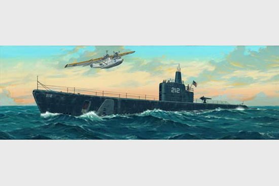 TRUMPETER 小號手 05905 1/144 美國海軍 小鯊魚號潛艇  SS-212 1941