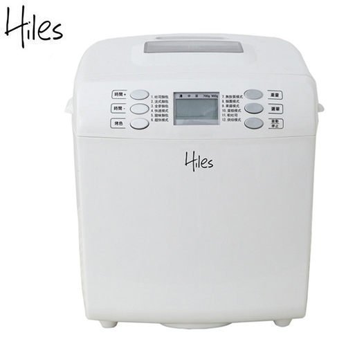 特A級福利品 Hiles DC直流變頻省電全自動製麵包機(HE-1182)送隔熱手套1個12種模式 黑金鋼不沾內鍋