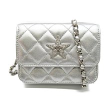 CHANEL 香奈兒  Chain pochette 羊皮 白色 鏈條包 斜挎包  日本現貨 包郵包稅 9.5成新【BRAND OFF】