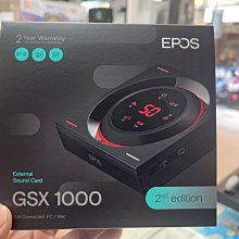 禾豐音響 EPOS GSX 1000 2nd edition 遊戲音效卡 公司貨