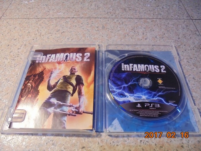 PS3 惡名昭彰2 inFAMOUS2 中文版 直購價700元 桃園《蝦米小鋪》