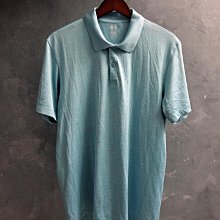 CA 日本品牌 UNIQLO 淺藍 防曬透氣 短袖polo衫 XL號 一元起標無底價Q791