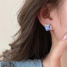 *~fuyumi boutique~*100%正韓 夏日珍珠海星造型耳環 不列入賣場優惠