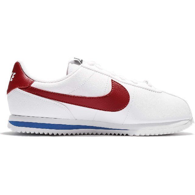 鋒仔球鞋】NIKE CORTEZ BASIC LEATHER 白藍紅皮革鐵牌阿甘904764-103