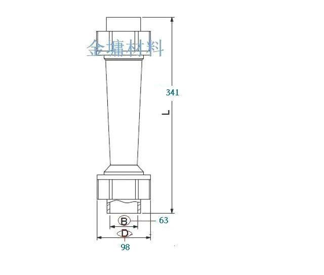 (金墉材料)  50A 2吋 水用 流量計 由任 面積式流量計 浮子流量計 直管式 液體 union 266LPM