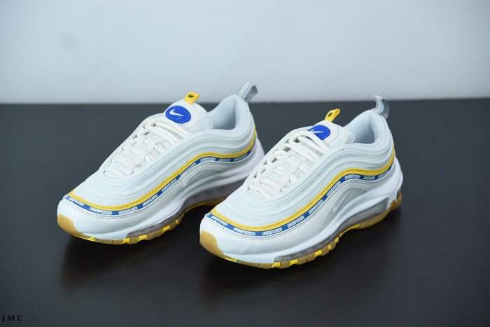 NIKE AIR MAX 97 X UNDEFEATED 氣墊 白黃藍 運動慢跑鞋 男女鞋 DC4830-100