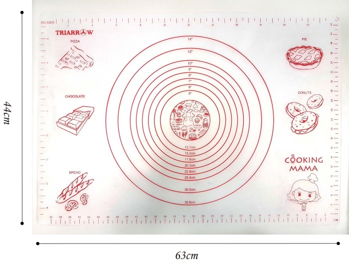 ☆88玩具收納☆烘焙專用矽膠止滑墊 2029 烘培墊 63*44cm 工作墊揉麵墊烤盤布油布烘培布 特價