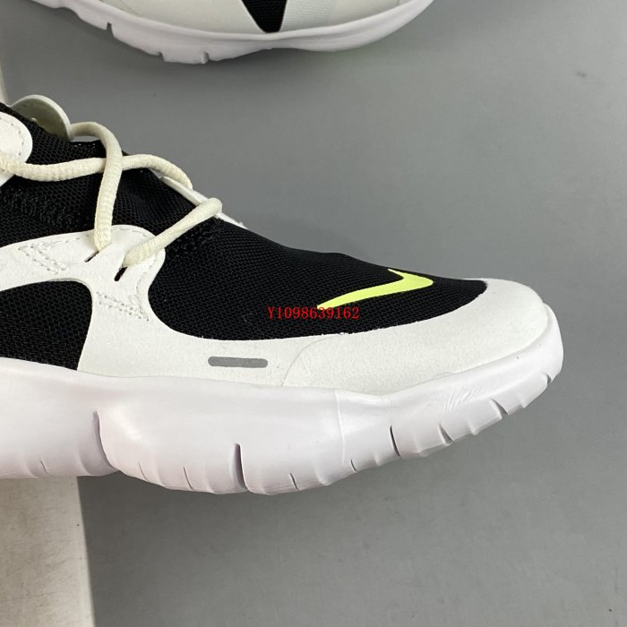 NIKE Free RN 5.0 黑白紫 超輕量 經典慢跑鞋 AQ1289-100 男女鞋