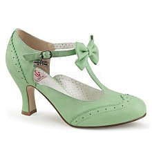 Shoes InStyle《三吋》美國品牌 PIN UP CONTURE 原廠正品蝴蝶結復古高跟包鞋 有大尺碼『粉綠色』