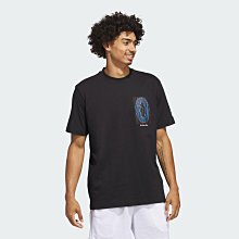 南🔥2023 8月 ADIDAS OG DAME 9 短袖上衣 短T 里拉德 棉質 籃球 針織 男款 黑 IC0223