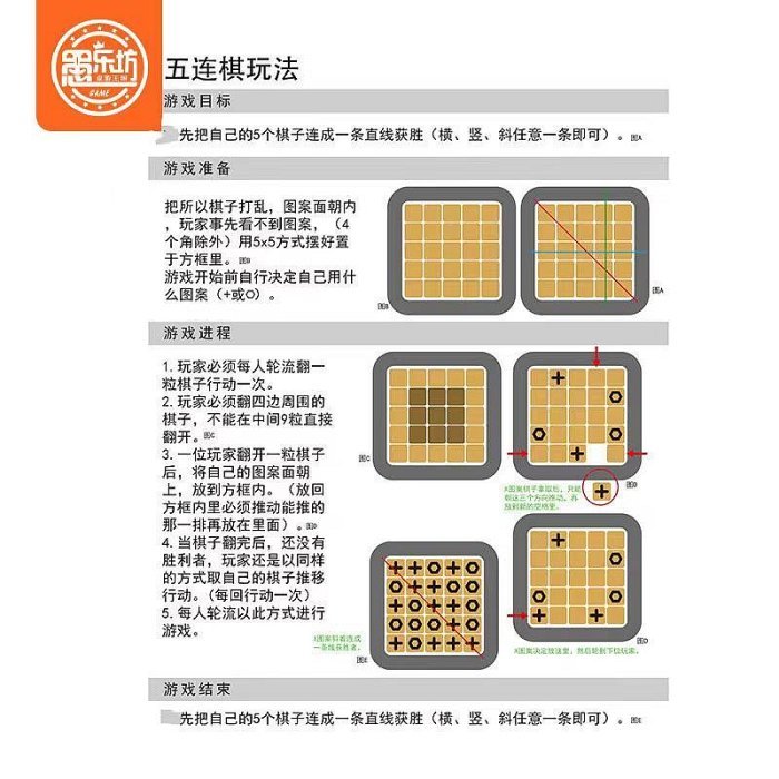 最強腦力 法國五連棋 益智木製棋 親子互動 兒童 早教 學生棋