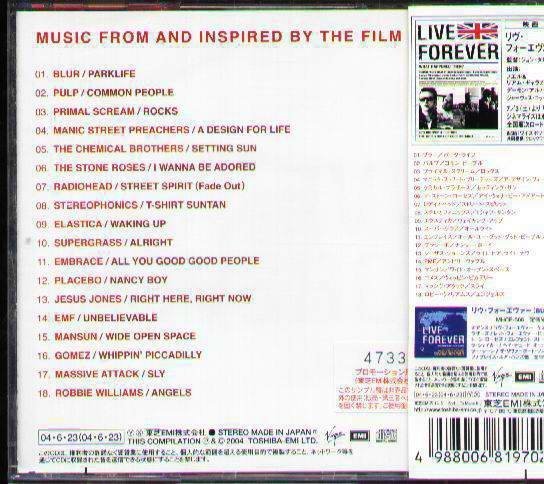 K - LIVE FOREVER The Best of 90&#39;s UK Rock RED - 日版 - NEW