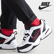 南 2021 9月 Nike Air Monarch IV 經典 復古 老爹鞋 415445-101 黑色 黑白紅色