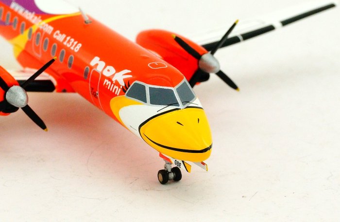 Nok Mini Saab 340【Orange】Registration：HS-GBE 泰國皇雀航空限量品 