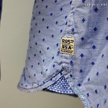 CA 比利時品牌 R95th 淺藍花紋 合身版 長袖襯衫 S號 一元起標無底價P780