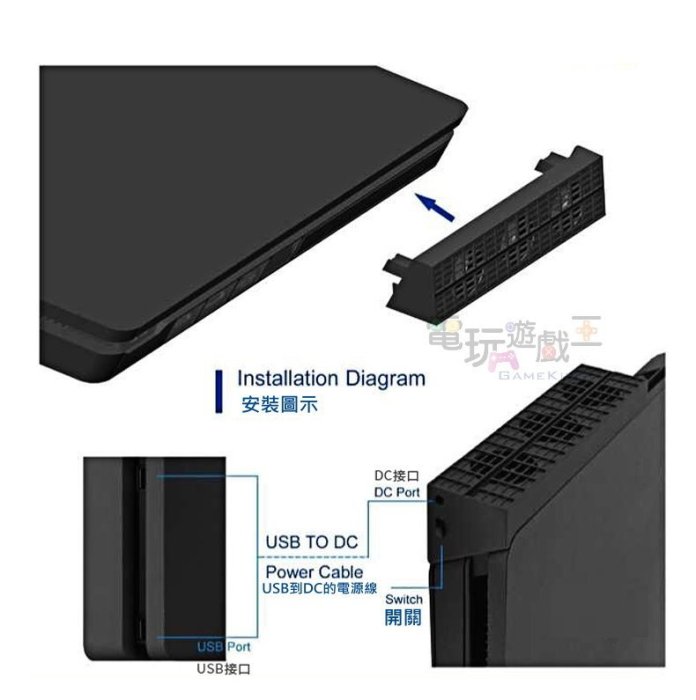 ☆電玩遊戲王☆PS4 Slim 主機渦輪風扇 散熱風扇 PS4 2017A 2017B 太空戰士15特仕機適用熱賣現貨