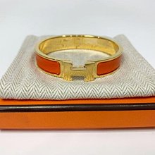 遠麗精品(桃園店) C1128 HERMES clic-H 橘金H手環