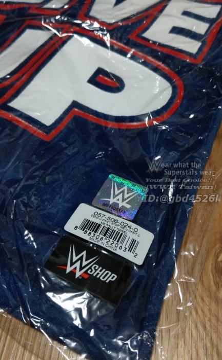 [美國瘋潮]正版WWE John Cena U Cant Stop Me Rally Towel 勢不可擋最新款運動毛巾