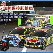 海神坊=666-80 無線遙控彩繪車 1：16 仿真進口車 無線遙控跑車 遙控賽車 前燈會亮 電池式 18入3800免運