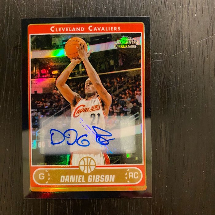 NBA 2006-07 Topps Chrome Auto Refractor Black Daniel Gibson Auto RC 親筆簽名 籃球卡 球卡