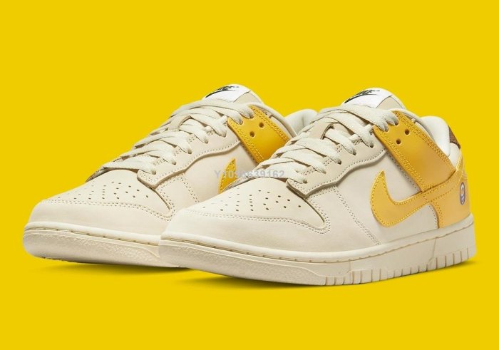 代購】NIKE DUNK LX Banana 白黃黃白香蕉低幫休閒板鞋DR5487-100女鞋