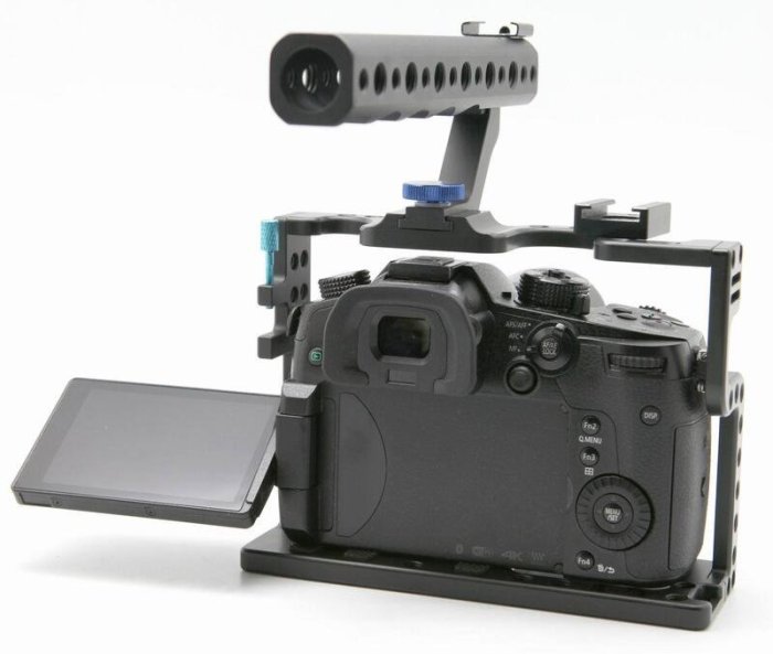 【臺灣攝影√數碼商城】適用于松下GH55S鋁合金兔籠 相機攝影攝像套件手提穩定器 配件