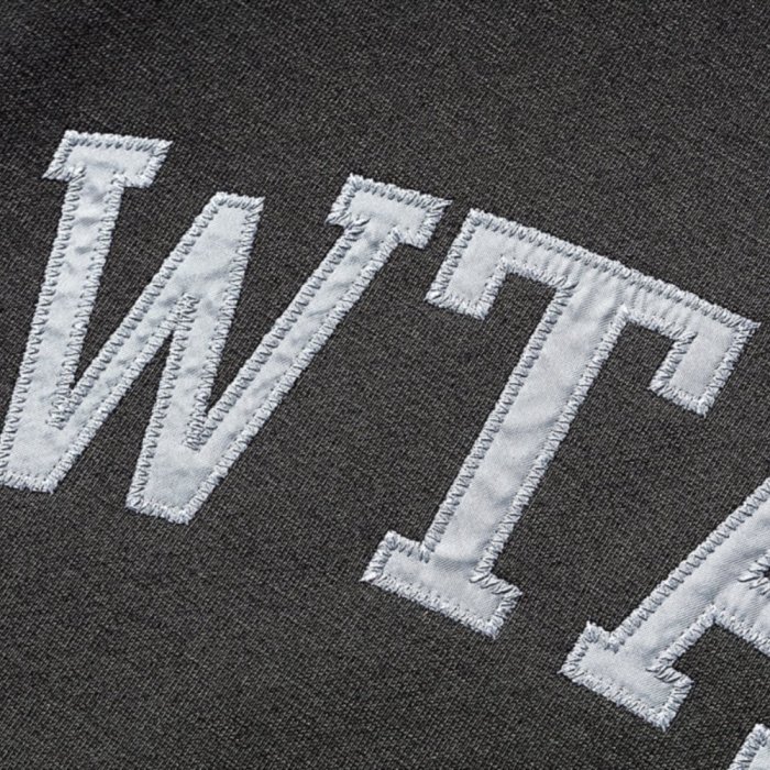 WTAPS◇COLLEGE/MOCK NECK/COPO/1/コットン/BLK/202ATDT-CSM11-