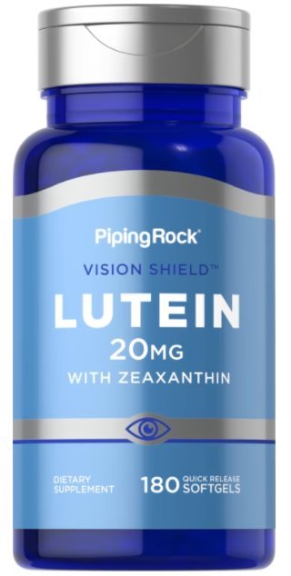 【天然小舖】Piping Rock 葉黃素 Lutein 20mg 180顆