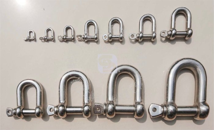 【奧立康五金】白鐵304直式卸克 10mm 下古 卸扣 Shackle 鉤環 吊具連接 索具 臺灣工廠直營 品質優