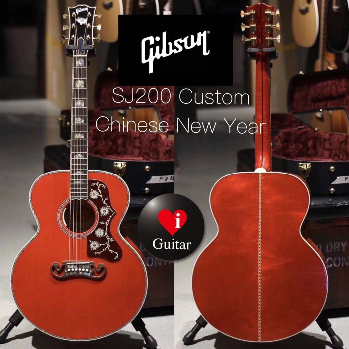 Gibson SJ-200 Chinese New Year Custom附 L.R. Baggs Anthem拾音器