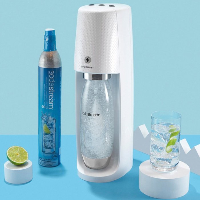 💓好市多代購💓 Sodastream Spirit One Touch 電動式氣泡水機 白 留言 -700