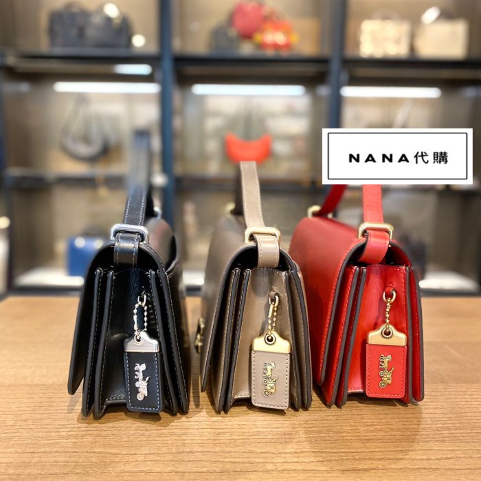 NaNa代購 COACH CC416 CD709 蔻馳新款BANDIT女士翻蓋單肩斜挎包 多隔層 肩帶可調 附購證