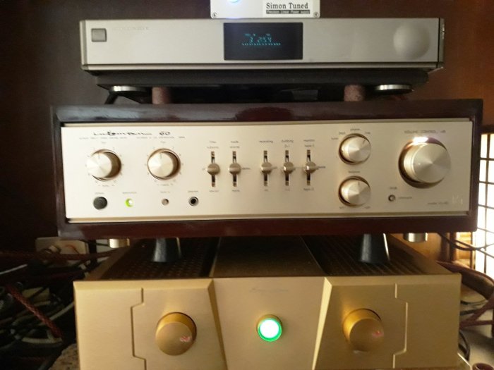 423.十周年慶特價7.5萬經典頂級夢幻名器  LUXMAN CL-40 旗艦真空管前級擴大機日幣98萬元