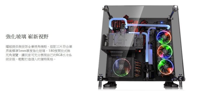 小白的生活工場*Thermaltake Core P5壁掛式ATX強化玻璃機殼(CA-1E7-00M1WN-03)