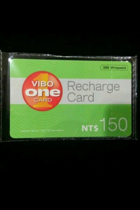 台灣之星3G預付卡/儲值卡150(VIBO ONE CARD)/1張