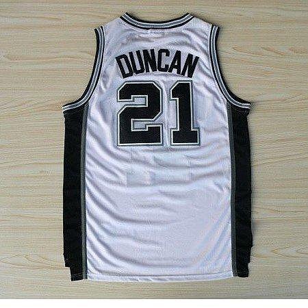 【精選好物】NBA球衣 S.A. Spurs 聖安東尼奧 馬刺隊 籃球衣 背心 DUNCAN 21號 鄧肯 新材質 白色