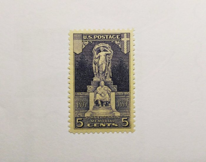 美國(US) 1926年(附證書) SCOTT 628 5C .ERICSSON ISSUE GRADED