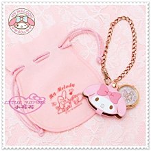 小花花日本精品♥ Hello Kitty 40周年限定  美樂蒂 掛鏈懷錶吊飾 粉 小兔99915506