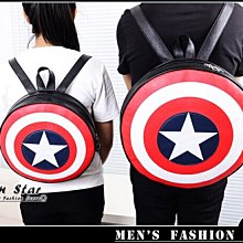 【Men Star】免運費 美國隊長 盾牌後背包 盾牌包包 男 女 美國隊長 3 英雄內戰 復仇者聯盟 鋼鐵人 蜘蛛人