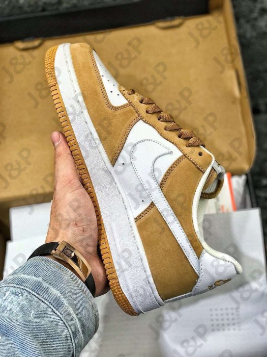 NIKE Air Force 1 Low 條碼 小麥配色 限量編號